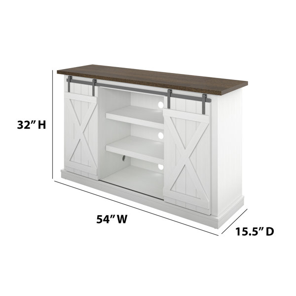 Lorraine wood deals scroll tv stand